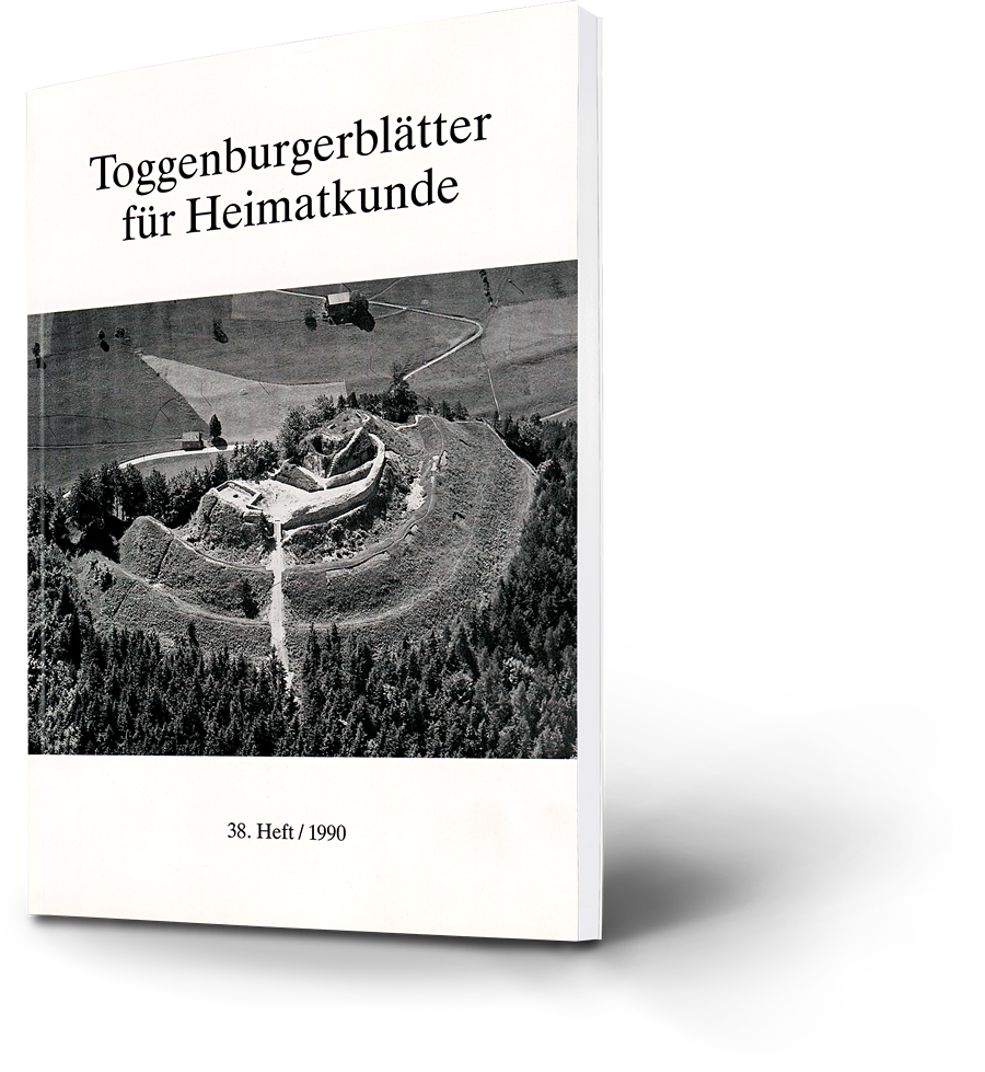 Toggenburgerblätter für Heimatkunde. 38. Heft 1990